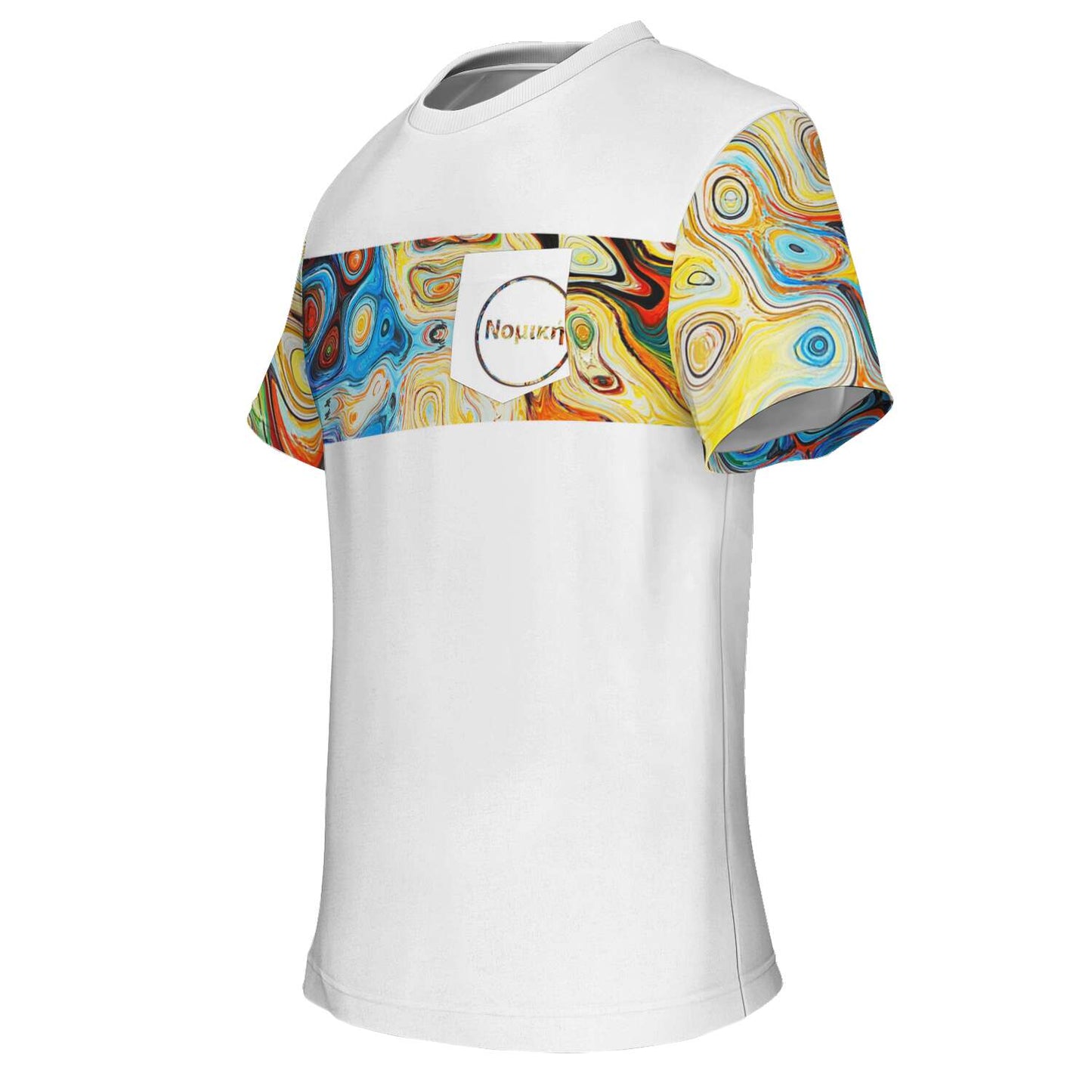 T-shirt peint en blanc Soyo