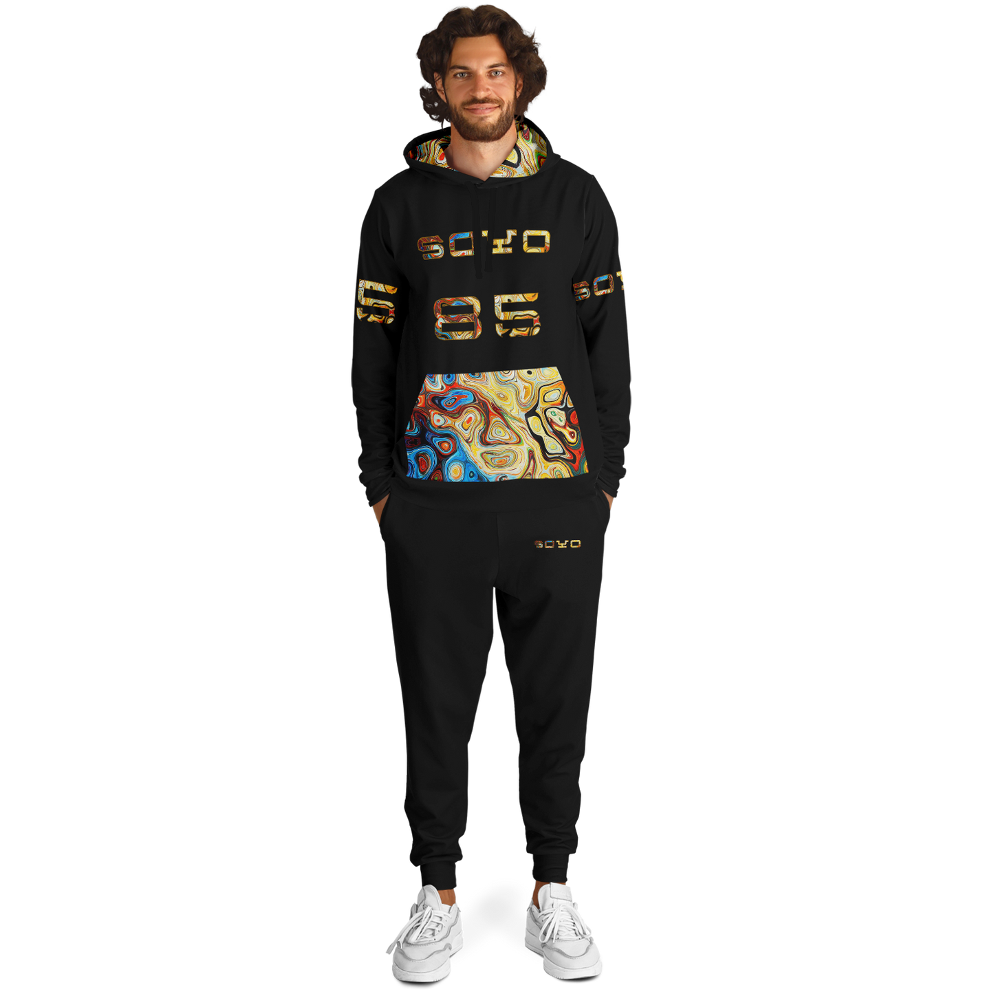 Soyo 85 Edition Black Hoodie and jogger Set