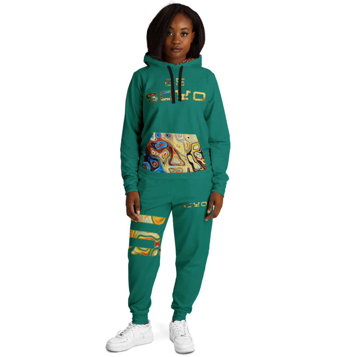 Soyo 85 Edition Green hoodie and jogger set